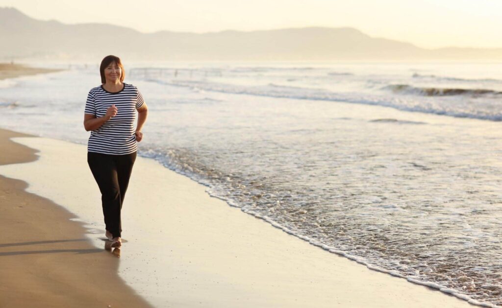 woman exercising for mental clarity