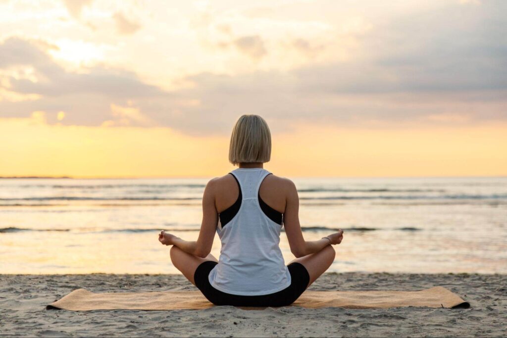 woman meditating for mental clarity