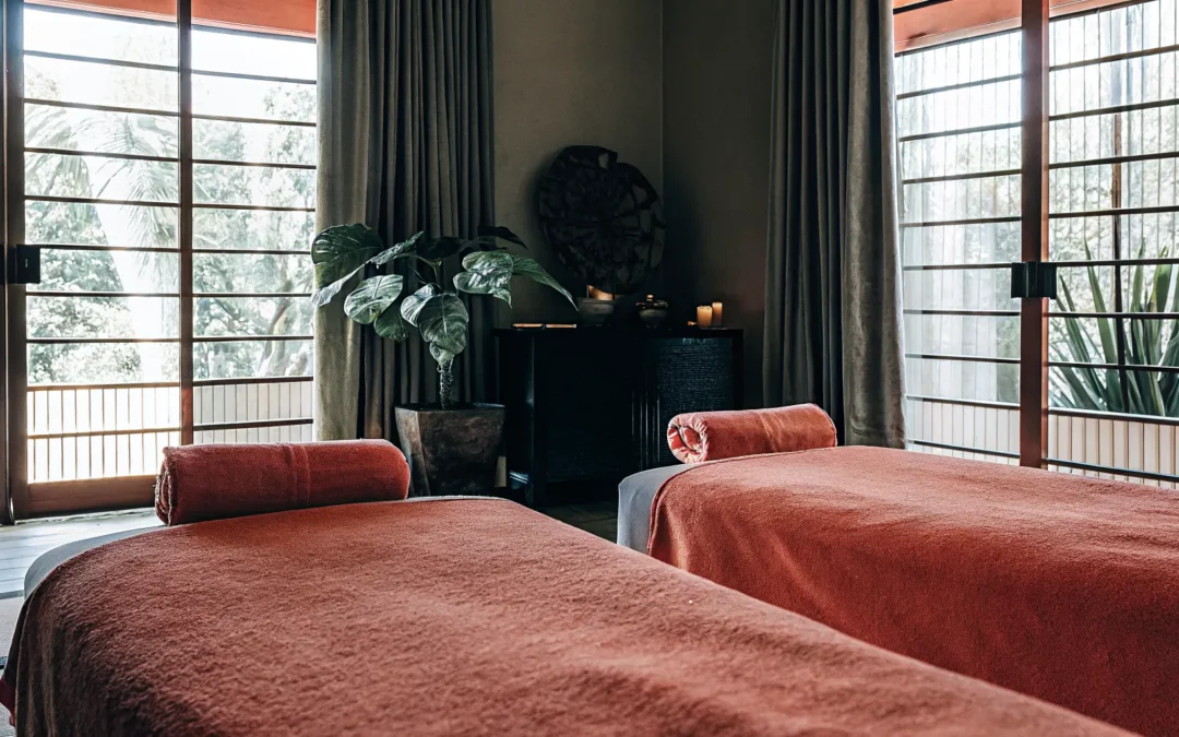 Peaceful holistic treatment room in Sarasota with warm natural light and calming therapeutic environment
